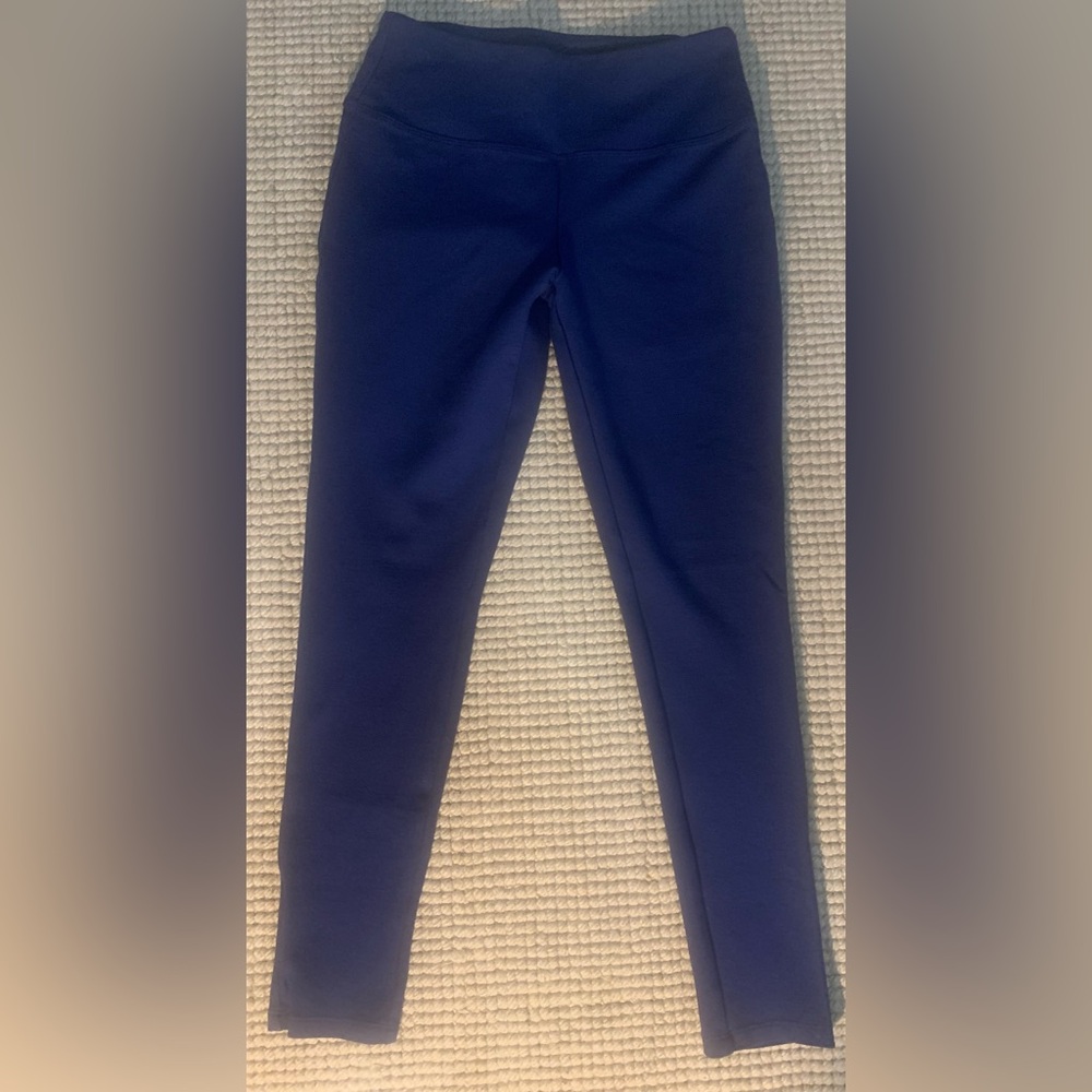 Ellen Tracy Slimming Panel High Waisted Navy Leggings Pants Women’s Small NWOT